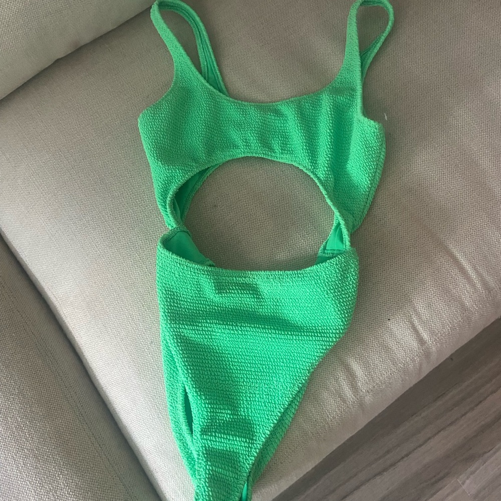 La Hearts (Carried At Pacsun) Neon Green Cut Out Suit Gem